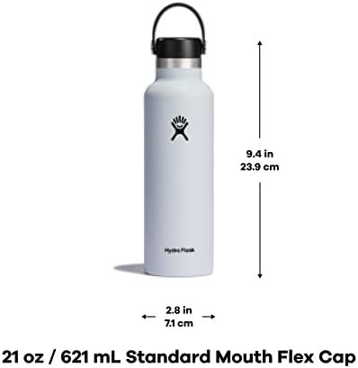 Hydro Flask Stainless Steel Standard Mouth Water Bottle with Flex Cap and Double-Wall Vacuum Insulation - Image 6