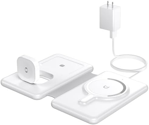 Magnetic Wireless Charger for iPhone: 3 in 1 Travel Charging Station for Apple Devices for iPhone 16 15 14 13 12 Pro Max Plus - Foldable Charging Pad for Apple Watch Series & Airpods 3 2 Pro - Image 9
