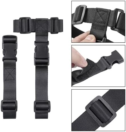 Vigorport Luggage Straps, Luggage Connector Straps for Suitcases Add A Bag and Connect Your 2 Suitcases Together Adjustable Attachment Accessories Belts (1'' Width S Size) - Image 2