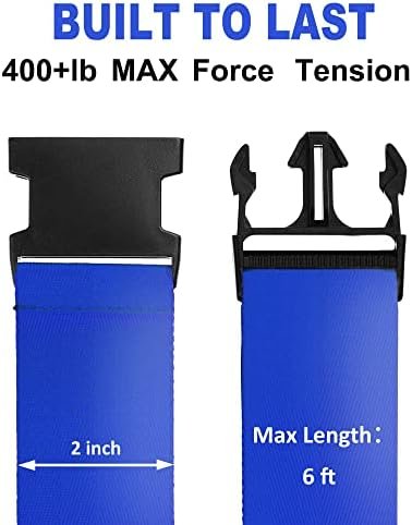 Luggage Straps for Suitcases TSA Approved Travel Belt 4 Pack by Chelmon(Blue) - Image 2