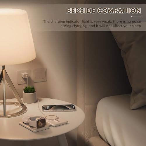 Magnetic Wireless Charger for iPhone: 3 in 1 Travel Charging Station for Apple Devices for iPhone 16 15 14 13 12 Pro Max Plus - Foldable Charging Pad for Apple Watch Series & Airpods 3 2 Pro - Image 7