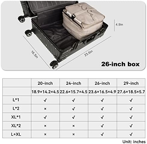 TABITORA Portable Hanging Travel Shelves Bag Packing Cube Organizer Suitcase Storage Large Capacity - Image 6