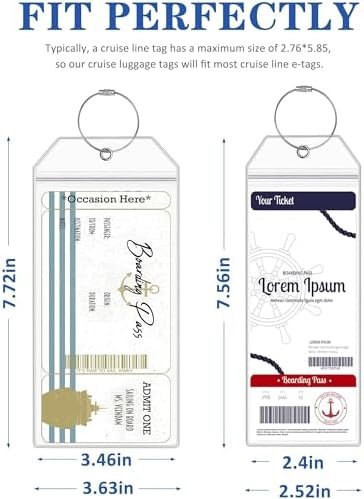 Luggage Tags for Cruise Ship Essentials for NCL, Princess, Carnival, Royal Caribbean and Celebrity Cruise Necessities by SEAVILIA - Image 7