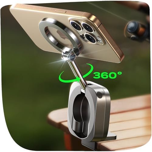 LISEN Airplane Travel Essentials Phone Holder for MagSafe Accessories, Handsfree for MagSafe Phone Stand Plane Travel Essentials for Flying Travel Accessories Long Flight Must Haves for iPhone 16 15