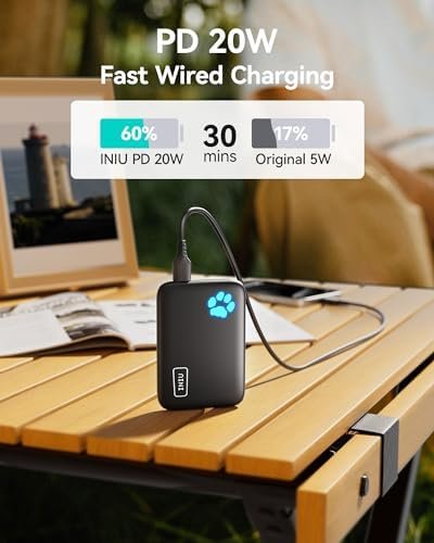 INIU for Magsafe Portable Charger, Small 10000mAh 20W PD Magnetic Power Bank, USB C in&Out Wireless Battery Pack Phone Charger, Only for iPhone 16/16 Plus/16 Pro/16 Pro Max, iPhone 15/14/13/12 Series - Image 7