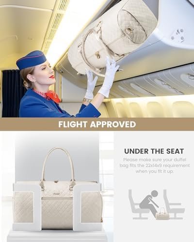 LOVEVOOK Travel Duffle Bag, Weekender Bag for Women with Toiletry Bag, Carry on Overnight Bag with Shoe Compartment, Gym Duffel Bag with Wet Pocket, Mommy Hospital Bags for Labor and Delivery - Image 4