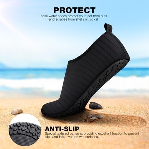 SIMARI Water Shoes for Women Men Aqua Socks Swim Surf Beach Barefoot Yoga Travel Camping Essentials Kayak Boat Accessories Quick-Dry Non Slip Adult Youth SWS002 - Image 2