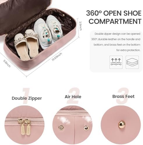 LOVEVOOK Travel Bag, Weekender Bags for Women, Carry on Overnight Bag with Toiletry Bag, Duffle Bag for Travel with Shoe Compartment, Gym Bag for Women, Hospital Bags for Labor and Delivery - Image 4