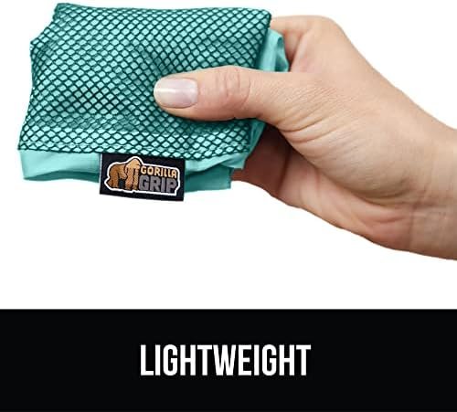 Gorilla Grip 6 Set Packing Cubes, Travel Essentials for Suitcases, Breathable Mesh Organizer Bags for Clothes Toiletries Shoes and Laundry Luggage and Backpack Carry On Airplane Accessories Turquoise - Image 8