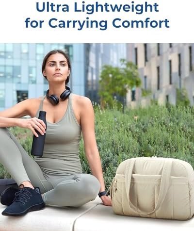 BAGSMART Gym Bag for Women, Duffle Bag for Travel with Wet Pocket, Carry on Weekender Bags for Women, Water Resistant Travel Bag Duffel Bag, Camel - Image 7
