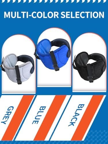Travel Pillows for Airplanes, Airplane Pillow for Long Flight, Airplane Head Strap with Eye Mask for Sleep, Travel Neck Pillow for Car Road Trip, 360° Support Headrest, Stop Bobblehead, Black - Image 8
