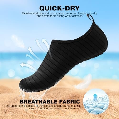 SIMARI Water Shoes for Women Men Aqua Socks Swim Surf Beach Barefoot Yoga Travel Camping Essentials Kayak Boat Accessories Quick-Dry Non Slip Adult Youth SWS002 - Image 3