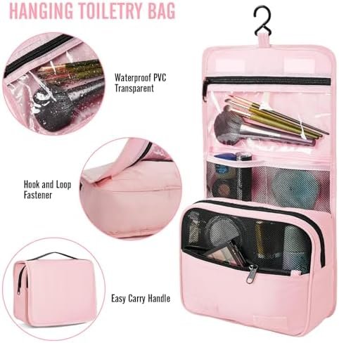 Veken 8 Set Packing Cubes for Suitcases, Travel Essentials for Carry on, Luggage Organizer Bags Set for Travel Accessories in 4 Sizes(Extra Large, Large, Medium, Small), Pink - Image 3