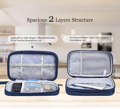 Portable, Waterproof Electronics Accessories Case and Organizer Bag for Cables, USB Drives and Chargers - Image 4