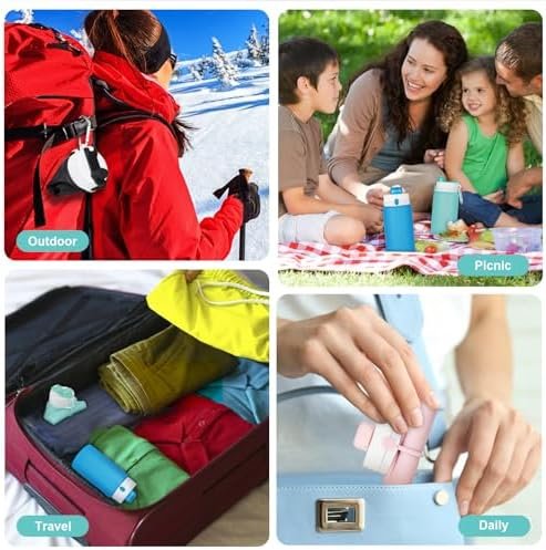 PLTCAT Collapsible Water Bottle, Foldable Water Bottle BPA Free Reusable Lightweight Leak-Proof Travel Silicone Water Bottle for Travel, Gym, Hiking, Office, Camping - Image 7