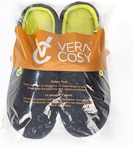 VeraCosy Men's Two-Tone Memory Foam House Slippers Indoor Outdoor Durable Rubber Sole - Image 10