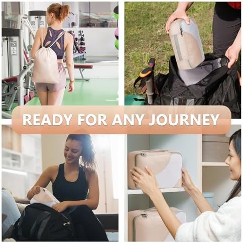 8/10 Sets Packing Cubes for Travel, Sturdy Suitcase Organizer in 4 Sizes (Extra Large, Large, Medium, Small), OlarHike Luggage Cubes with Toiletry Bag, Travel Essentials, Cruise Ship Gifts for Women - Image 7