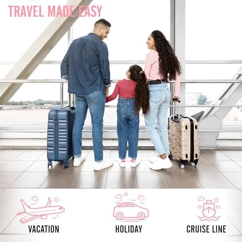 Veken 8 Set Packing Cubes for Suitcases, Travel Essentials for Carry on, Luggage Organizer Bags Set for Travel Accessories in 4 Sizes(Extra Large, Large, Medium, Small), Pink - Image 9