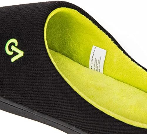 VeraCosy Men's Two-Tone Memory Foam House Slippers Indoor Outdoor Durable Rubber Sole - Image 9
