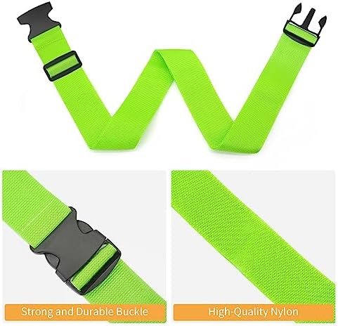 BILIONE 4 Pack Luggage Straps 79" Long Belts Keep Suitcase Secure While Traveling, TSA Approved Add a Bag Premium Accessory for Travel Bag Closure (Blue+Orange+Rose Pink+Green) - Image 8