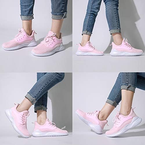 Akk Womens Walking Shoes - Slip On Tennis Running Shoes Memory Foam Lightweight Work Sneakers for Indoor Outdoor Gym - Image 5