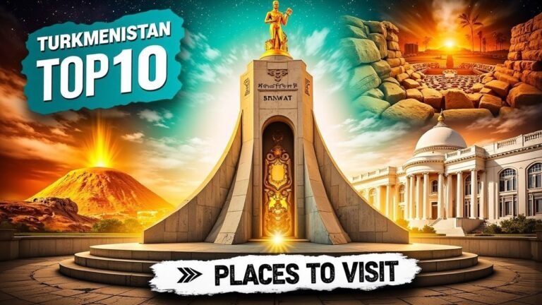 Top 10 Breathtaking Places to Visit in Turkmenistan 🇹🇲 | Hidden Gems of Central Asia! #turkmenistan